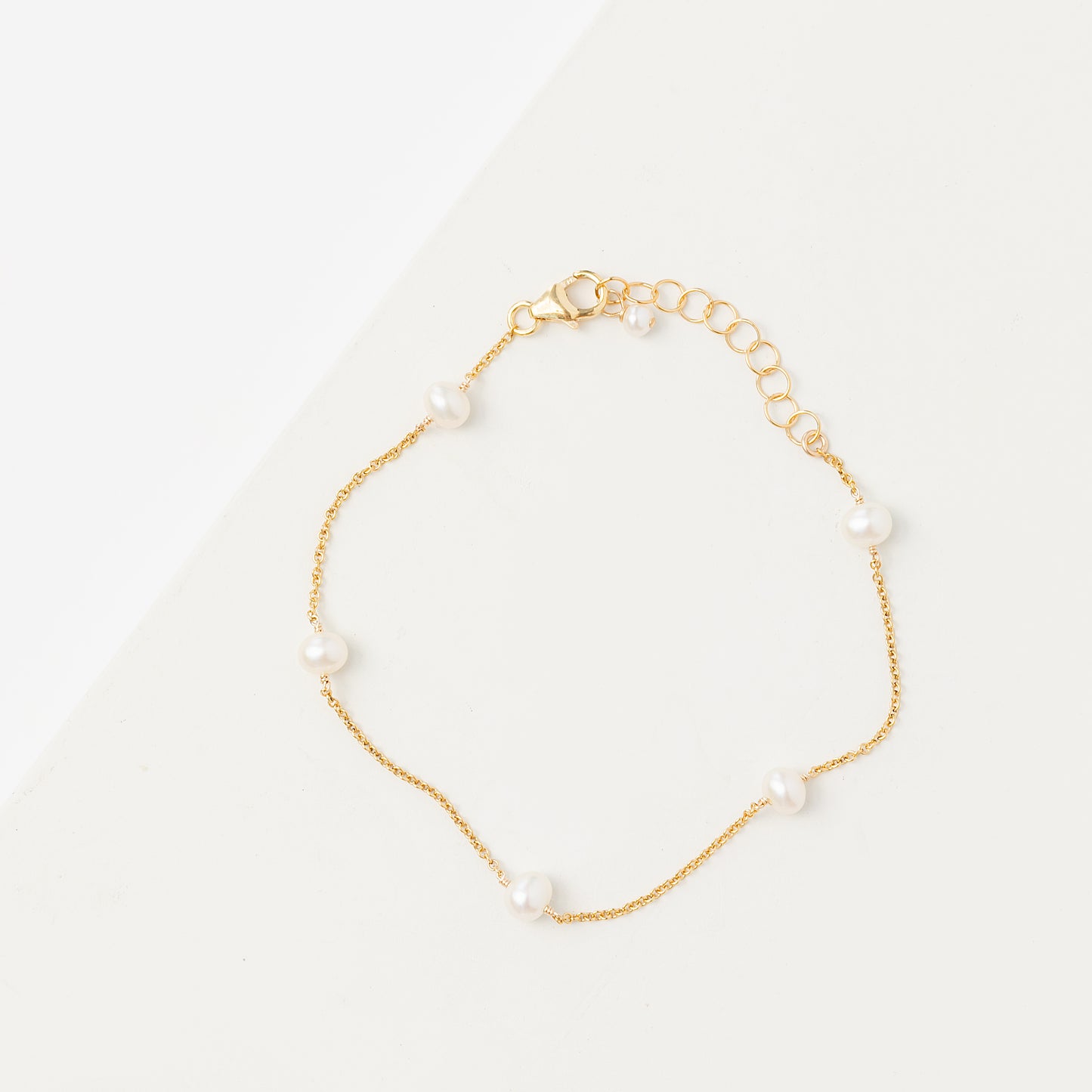 【Ariadne】べピーパールブレスレット 14K ゴールドチェーン